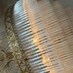 Vintage Xl Opaline Staafjes Kroonluchter Hanglamp Teardrops Murano thumbnail 6