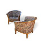 2 X Armchair / Club Chair / Floral Fabric / 1980s thumbnail 12