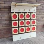 Pop Art Jaren 70 Wand Garderobe Rood thumbnail 4