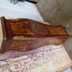 Klassieke Zuil, Plantentafel, Piedestal, Wortelfineer En Marmeren Blad En Missing Versieringen Afm. 30x30cm En 126cm Hoog. thumbnail 3