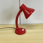 Vintage Rood Bureaulampje Tafellamp thumbnail 5