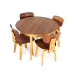 Cees Braakman Voor Pastoe Eetkamerset Tb35 Eettafel + Sb02 6 Eetkamerstoelen thumbnail 2