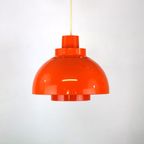 Iconische Oranje Plastic Space Age Lamp Van Nordisk Solar Compagny Ontworpen Door K. Kewo *** Jar thumbnail 8