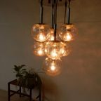 Vintage Lamp Hanglamp Plafondlamp Jaren 70 Bol Glas Doria thumbnail 8