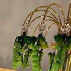 Murano Groene Druiven Hanglamp Vintage Kroonluchter Groen Hollywood thumbnail 12