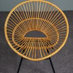 Bijzondere Rotan Fauteuil, Dutch Design, 1960 thumbnail 7