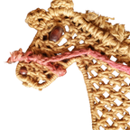 Vintage Macrame Paard,Grote Wanddecoratie Jaren 70 80 thumbnail 5