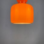 1 Of 2 Bright Orange Glass Pendant Light By Peill And Putzler 1960 thumbnail 9