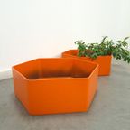 Oranje Kunststof Bloembak Plantenbak thumbnail 7