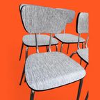 Set 4 Vintage Design Stapelbare Stoelen, Formica, Chroom thumbnail 11