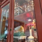 China Rustik Wood Cabinet With Hutch Colored In Red thumbnail 5