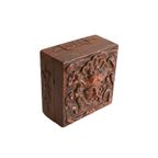 Vintage Doos Met Leer Bekleed Patentado, Spain Jaren '60/'70 thumbnail 4