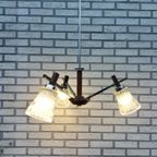 Vintage Hanglamp Hout & Chroom thumbnail 7