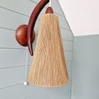 Wandlamp Van Teakhout En Sisaltouw, Temde, 1950-60 thumbnail 10