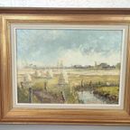 V. Verschelden - Landschap Schilderij thumbnail 3