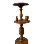 Vintage Houten Etagère Met Dubbele Plateau / Plantentafel thumbnail 6