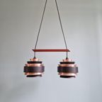Scandinavische Kroonluchter In Geanodiseerd Aluminium, 1960 thumbnail 10