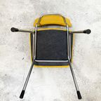 Vintage Gispen 1231 Stoelen, Opnieuw Bekleed Met Leer. thumbnail 6