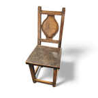 18th Century Chair Early 18th Century Farmhouse Chair With Wood Peg Construction thumbnail 5