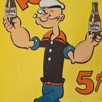 Vintage Usa Tinplate, Tin Sign, Reclamebord Van Popeye thumbnail 7