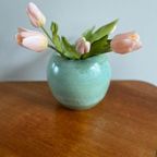 Vintage Turquoise Vaas - Gubbels Helden thumbnail 14
