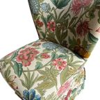 Vintage Gebloemd Cocktailstoel / Eenzit / Fauteuil thumbnail 3