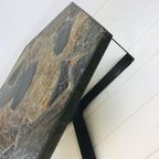 Unieke Brutalist Tafel. Kingma Stijl. Zware Stenen Salontafel. Zeldzaam Mooie Tafel. thumbnail 3