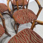 Six Vintage Bamboo Chairs thumbnail 5