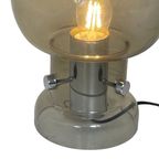 Ca. 1960’S - Vintage - Smoked Glass Table Lamp thumbnail 6