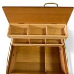 Vintage Naaikist Op Poten – Mid-century Opbergbox thumbnail 4