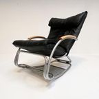 Lederen Bonaldo Swing Loungestoel Van Jochen Hoffman, 1990'S thumbnail 2