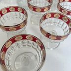 Vintage Italiaanse Glazen Dessert Set Stampi Francolini thumbnail 9