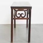 Antieke Chinese Side Table/ Altaar Tafel Uit Begin 1900 Met Een Zeldzame Single Piece Top thumbnail 3