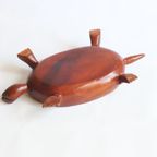 Turtle Shaped Trinket Box, Tropical Wood thumbnail 3