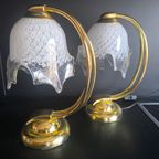 2 Nachtlampje Venice Handmade Glass Italy Jaren 70, Prijs Per Set thumbnail 6