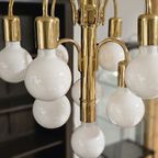 Vintage Hanglamp Met Glazen Bollen Regency/ Sputnik thumbnail 5