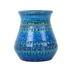 Vintage Blauwe Bitossi Vaas Rimini Blue Aldo Londi Design Sixties thumbnail 8