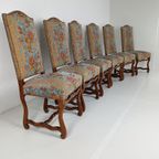 Beech Os De Mouton Tapestry Chairs (Set Of 6) thumbnail 14