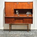Vintage Retro Teak Midcentury Highboard Wandkast thumbnail 8