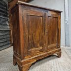 Antieke Kast Dressoir Boeren Wandkast 112X114Cm thumbnail 3