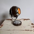 Bruine Vintage Eyeball Lamp, Jaren 70. Space Age Design thumbnail 2