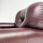 Italiaanse Lederen Fauteuil In De Stijl Van Sapporo, 1970's thumbnail 12