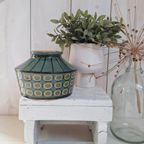 Vintage Aqua Blauw Vaasje, Kruikje, Aardewerk, Kannetje thumbnail 20