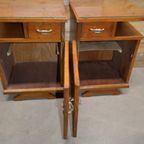 Grootmoederstijd Art Deco Nachtkastjes Set Van 2 thumbnail 6