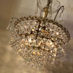 Vintage Bloemen Bloemetjes Kroonluchter Hanglamp Kristal thumbnail 12