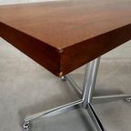 Vintage Verrijdbare Tafel – Teak En Chroom thumbnail 6