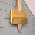 Messing Wandlamp, Hollywood Regency-Stijl, 1970 thumbnail 14