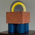 Bijzondere Memphis Tafellamp In De Stijl Van Sottsass thumbnail 13