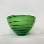 Anna Ehrner For Kosta Boda Epoque Green Stripe Bowl thumbnail 4