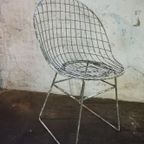 Originele Vintage Draadstoel Cees Braakman, Pastoe 1957 thumbnail 2